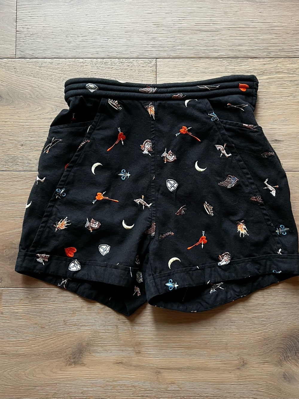 Samantha Pleet Embroidered Shorts